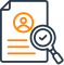 Basic information check, document verification and eligibility analysis 